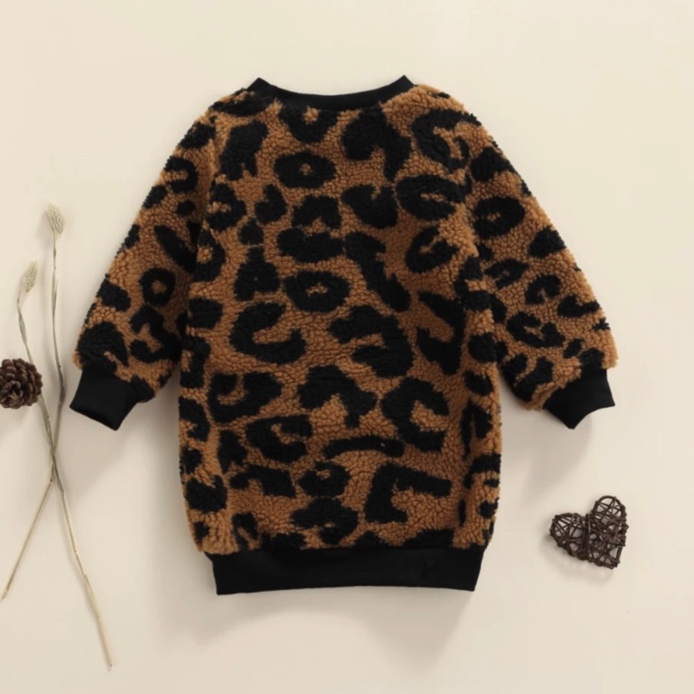 “Cheeta” 🤎🖤 Print Sweater Dress